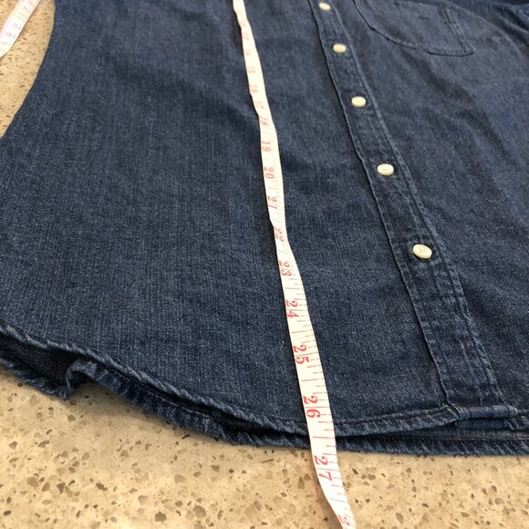 J. Crew Button Up Chambray Shirt 100% Cotton - Picture 13 of 16